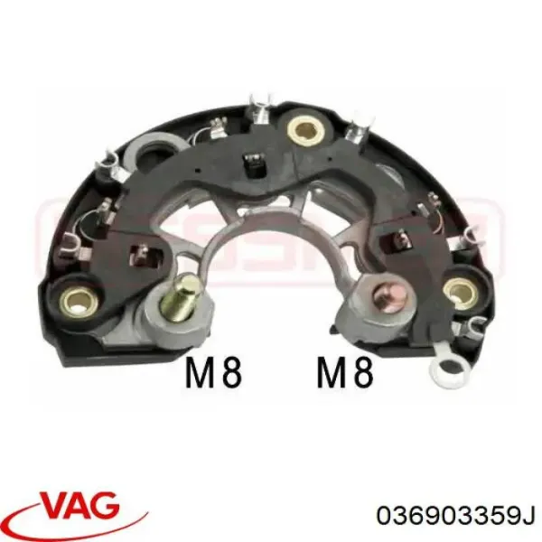 Puente de diodos, alternador 341410 VALEO
