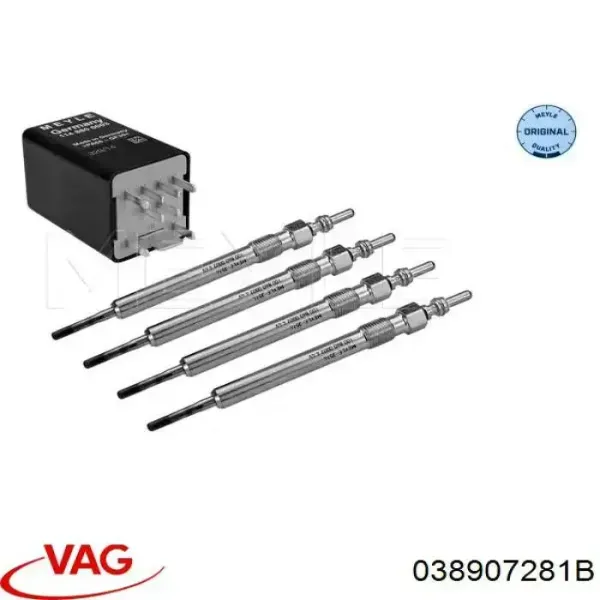 Relé de bujía de precalentamiento Audi A3 8YS, 8YM