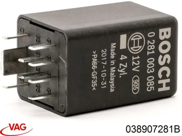 Relé de bujía de precalentamiento Audi A3 8YS, 8YM