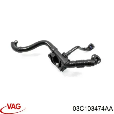 Tubo De Ventilacion Del Carter (Separador de Aceite) VAG 03C103474AA