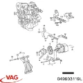 Polea alternador Volkswagen Jetta 19E, 1G2, 165, 167