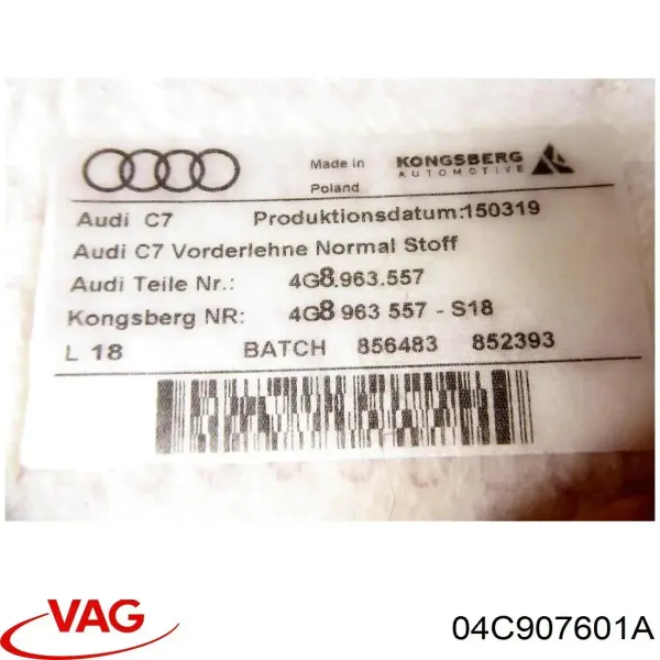 Sensor de posición del árbol de levas Seat ATECA KH7, KHP