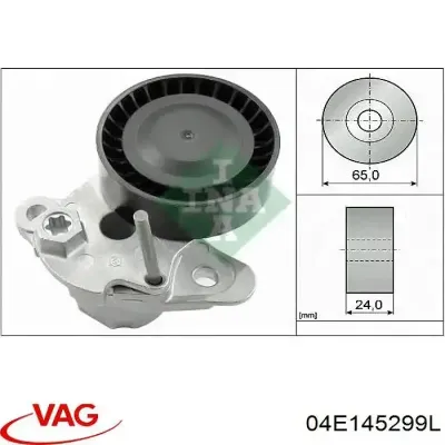 Tensor de correa, correa poli V VAG 04E145299L