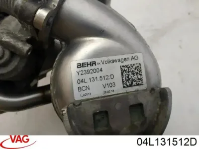Enfriador EGR de recirculación de gases de escape VAG 04L131512D
