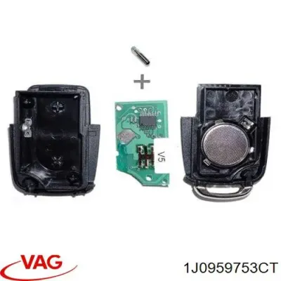 Llavero Crontol De Alarma VAG 1J0959753CT