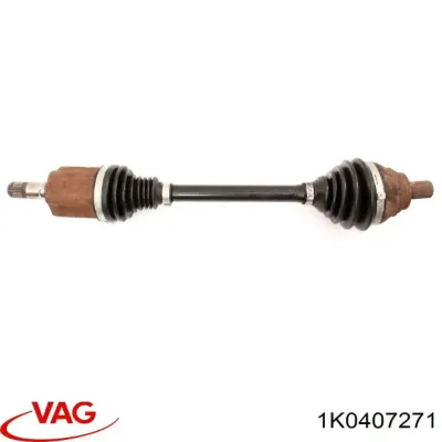 Semieje delantero izquierdo VAG 1K0407271