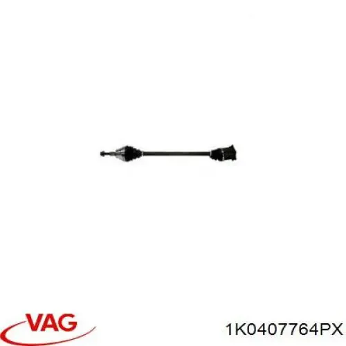 Árbol de transmisión delantero derecho 1K0407764PX VAG