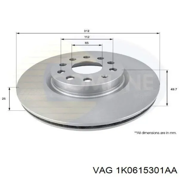 1K0615301AA VAG/Audi