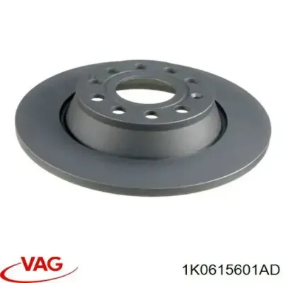 Disco de freno trasero VAG 1K0615601AD