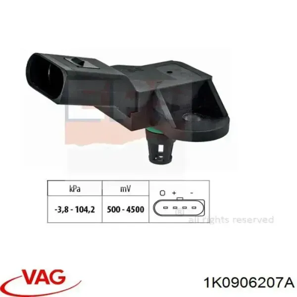 Sensor de vacío del servofreno 1K0906207A VAG