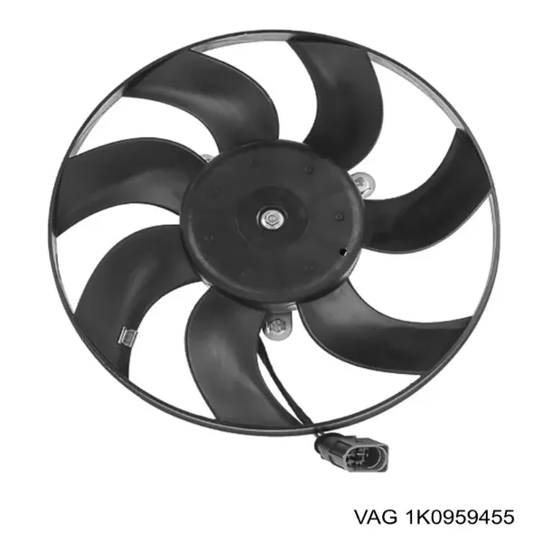Ventilador de radiador 1K0959455 VAG