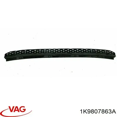 Listón protector, parachoques trasero superior (estribo) VAG 1K9807863A