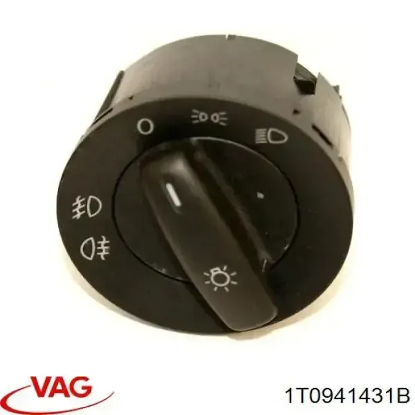 Interruptor de luces en el tablero 1T0941431B VAG