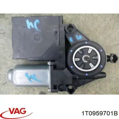 Motor eléctrico, elevalunas, puerta delantera VAG 1T0959701B