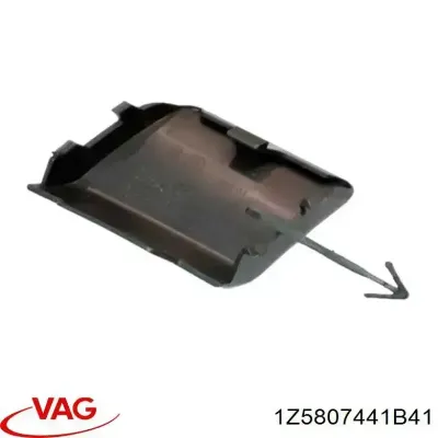 Cobertura de parachoques, enganche de remolque, trasera VAG 1Z5807441B41