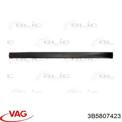 Moldura de parachoques trasero central VAG 3B5807423