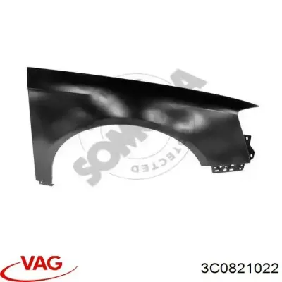 Aleta delantera derecha VAG 3C0821022