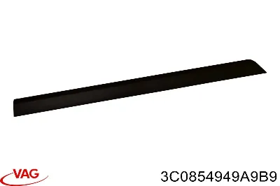Moldura de puerta trasera izquierda VAG 3C0854949A9B9