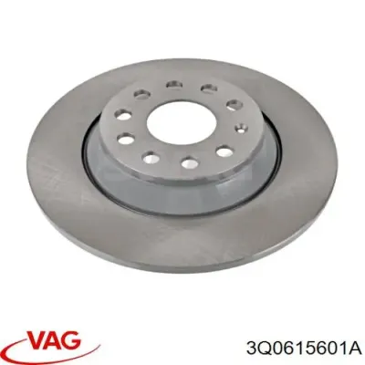 Disco de freno trasero VAG 3Q0615601A