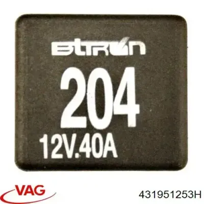 Relé, ventilador de habitáculo VAG 431951253H