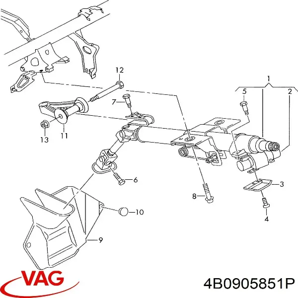 Bombín de arranque 4B0905851P VAG