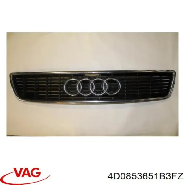 Rejilla de radiador 4D0853651B3FZ VAG