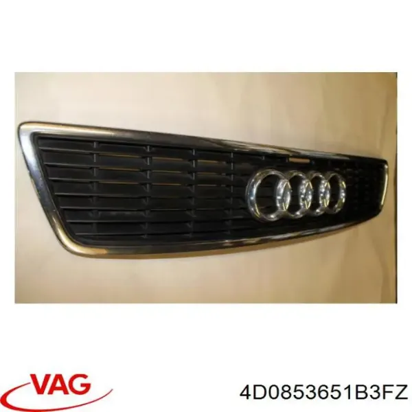 Rejilla de radiador 4D0853651B3FZ VAG
