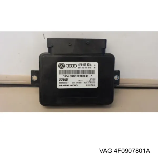 Módulo del freno de estacionamiento electromecánico 4F0907801A VAG