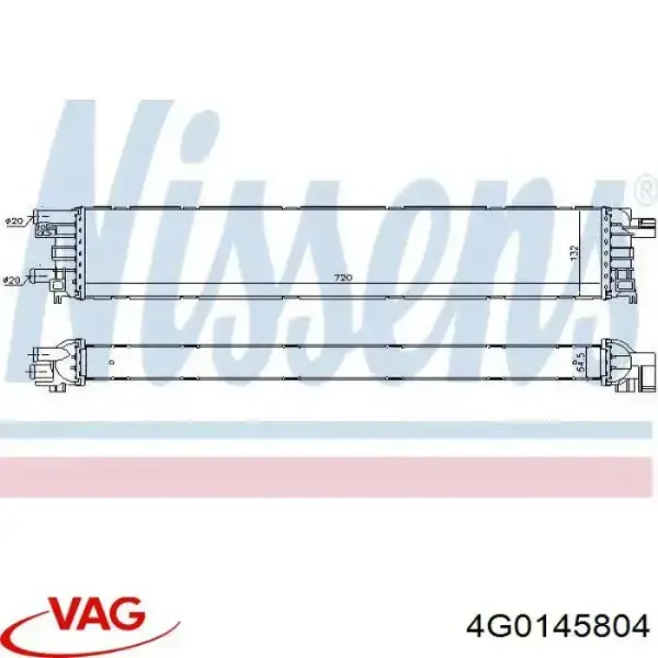 Radiador, refrigeración del motor adicional Audi A7 4GA, 4GF