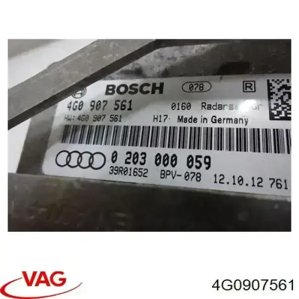 Sensor de distancia por radar A2059005918 Mercedes
