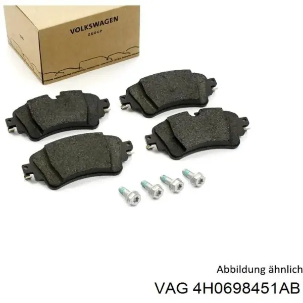 Pastillas de freno traseras 4H0698451AB VAG
