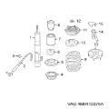 Cubierta de soporte del amortiguador delantero Audi Q7 4MB, 4MG, 4MQ