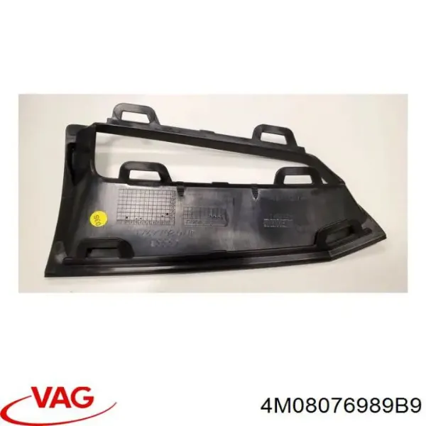 Moldura de parachoques delantera izquierda 4M08076989B9 VAG