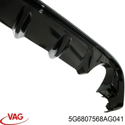 Listón embellecedor/protector, parachoques trasero central VAG 5G6807568AG041