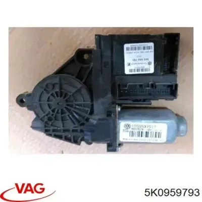 Motor del elevalunas de la puerta delantera izquierda VAG 5K0959793