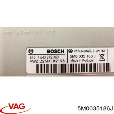 Sistema multimedia AM/FM VAG 5M0035186J