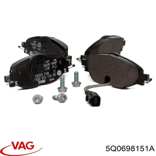 Pastillas de freno delanteras Volkswagen Passat 3G2, CB2