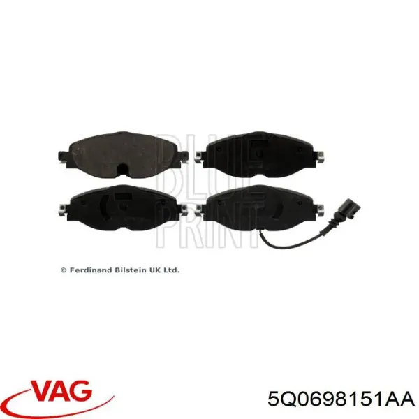 Pastillas de freno delanteras Volkswagen Passat 3G2, CB2