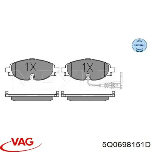 Pastillas de freno delanteras Volkswagen Passat 3G2, CB2