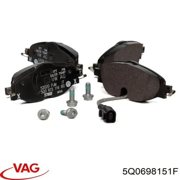 Pastillas de freno delanteras Volkswagen Passat 3G2, CB2