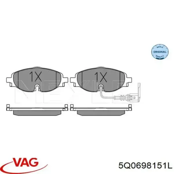 Pastillas de freno delanteras Volkswagen Passat 3G2, CB2