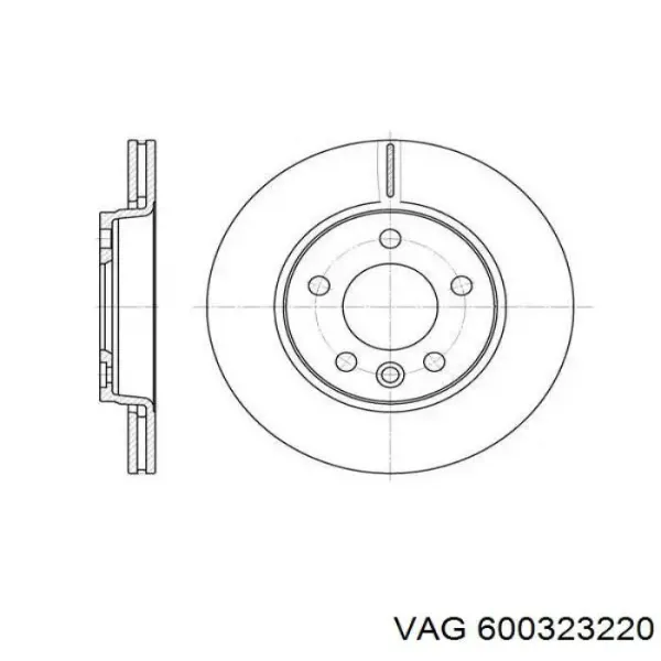 Disco de freno trasero Volkswagen Transporter 7HB, 7HJ, 7EB, 7EJ