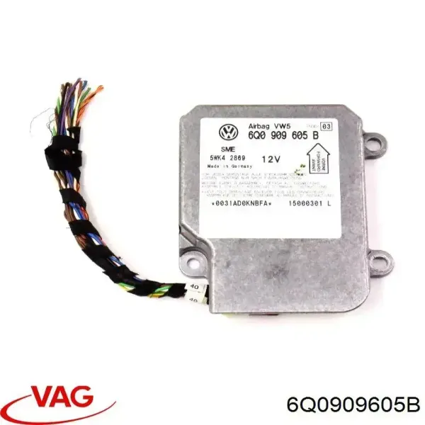 Módulo de control de airbag 6Q0909605B VAG