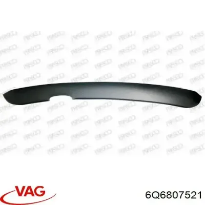 Alerón parachoques trasero VAG 6Q6807521