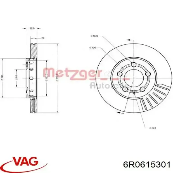 6R0615301 VAG/Skoda