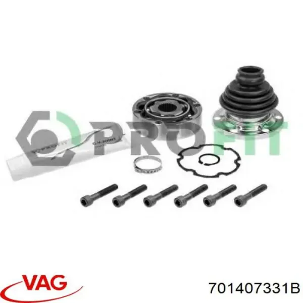 Junta homocinética interna delantera 701407331B VAG