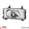 Cristal de faro izquierdo Volkswagen Transporter 70E, 70L, 70M, 7DE, 7DL, 7DM