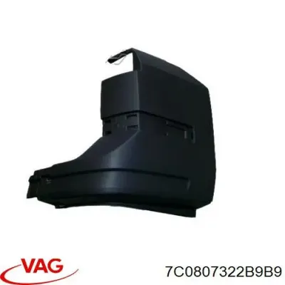 Parachoques trasero, parte derecha VAG 7C0807322B9B9