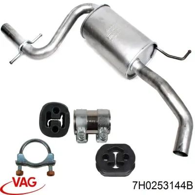 Abrazadera de silenciador trasera VAG 7H0253144B