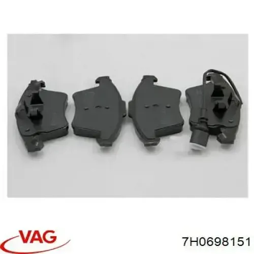 Pastillas de freno delanteras 7H0698151 VAG